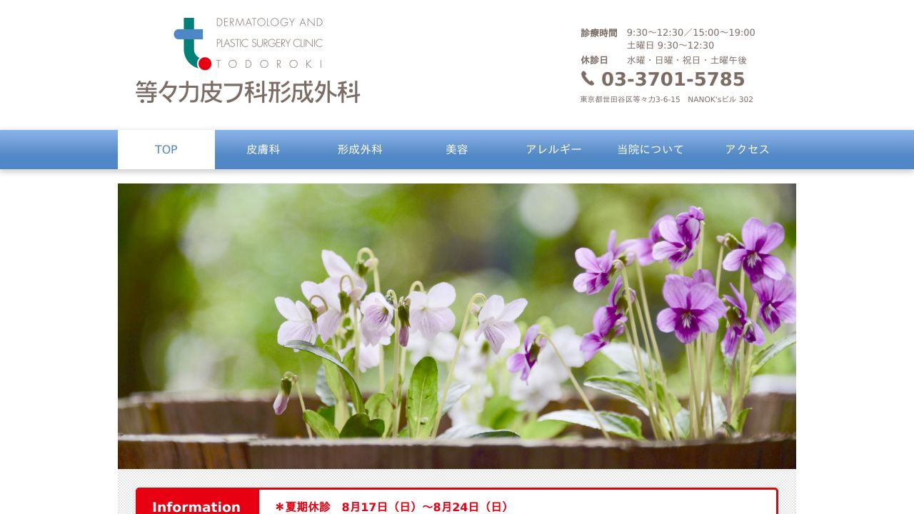 等々ノスキンクリニック