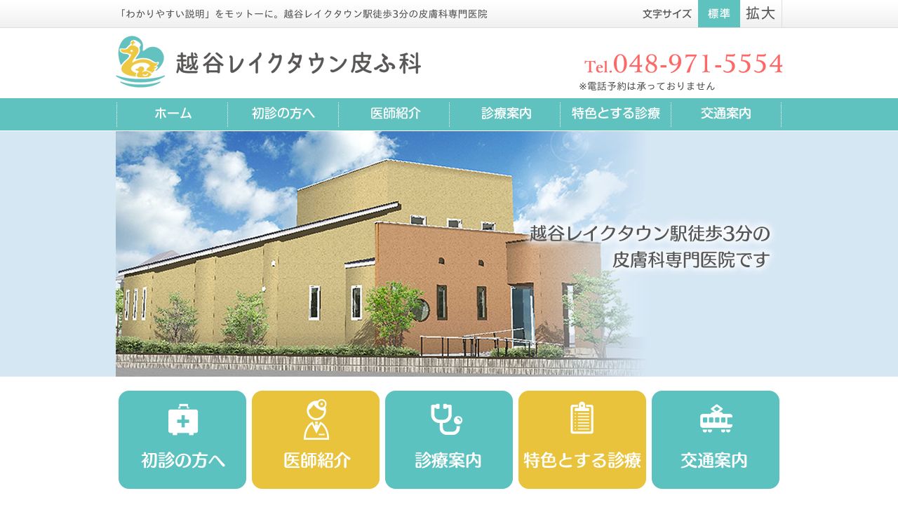 越谷レイクタウン皮タスキンクリニック